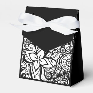 Schwarz-Weiß-Gefälligkeitsboxen Geschenkschachtel