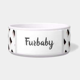Schwarz-Weiß-Gemustert Napf
