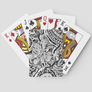 Schwarz-Weiß-Geometrie 15 Spielkarten