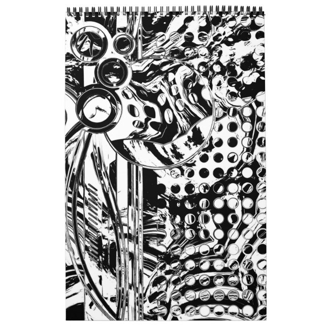 Schwarz-Weiß-Geometrie 20 Kalender (Titelbild)