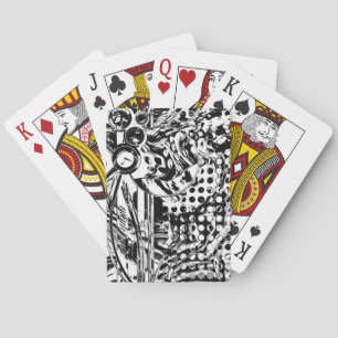 Schwarz-Weiß-Geometrie 20 Spielkarten