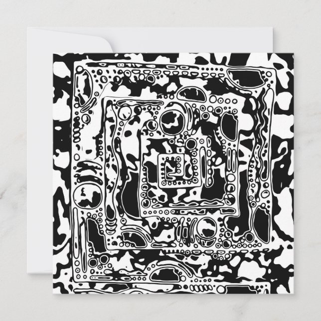 Schwarz-Weiß-Geometrie 25 (Vorderseite)