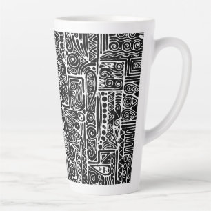 Schwarz-Weiß-Geometrie Art 2 Milchtasse