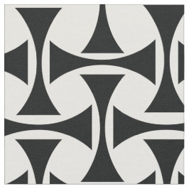 Schwarz-Weiß-Geometrie Stoff