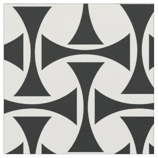 Schwarz-Weiß-Geometrie Stoff