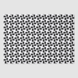 Schwarz/Weiß, geometrisch geprüft Seidenpapier