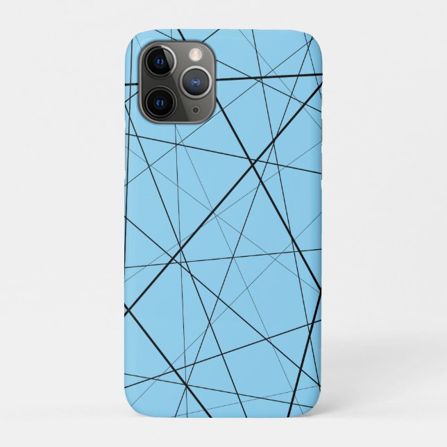Schwarz-weiß geometrisches Muster Case-Mate iPhone Hülle (Rückseite)