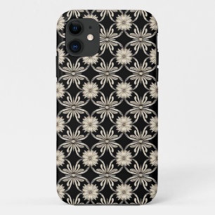 Schwarz-weiß geometrisches Muster Case-Mate iPhone Hülle