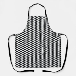 Schwarz-weiß geometrisches Muster  Schürze