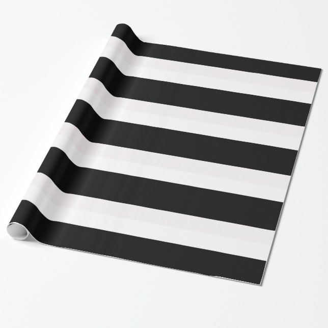 Schwarz-Weiß-Geschenkpapier Geschenkpapier (Ungerollt)