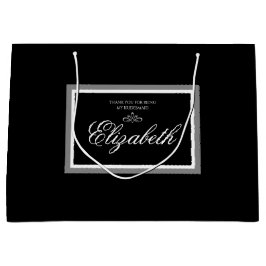 Schwarz-Weiß-Geschenktasche Große Geschenktüte