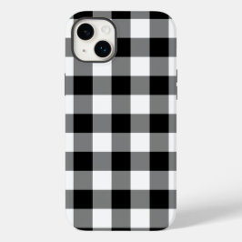 Schwarz-Weiß-Gingham-Muster Case-Mate iPhone Hülle