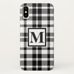 Schwarz-Weiß Gingham-Muster Case-Mate iPhone Hülle