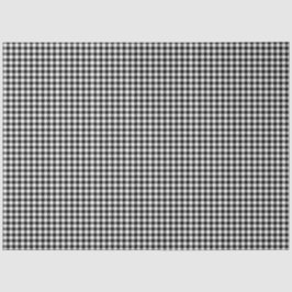 Schwarz-Weiß-Gingham-Musterpapier Seidenpapier