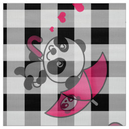 Schwarz-weiß Gingham Stoff