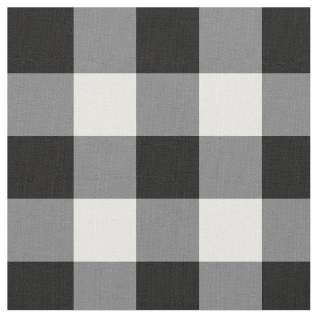 Schwarz-Weiß-Gingham Stoff (Nahaufnahme)