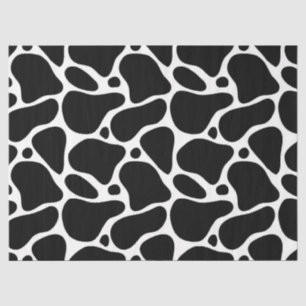 Schwarz-Weiß-Giraffe-Muster Seidenpapier