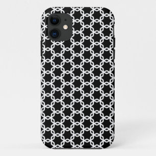 Schwarz-Weiß-Gittermuster Case-Mate iPhone Hülle