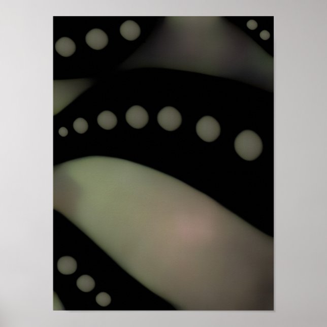 Schwarz & Weiß glatt ~ Geschenkwraps Poster (Vorne)