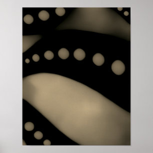 Schwarz/Weiß glatt - Poster (Leinwand Option)