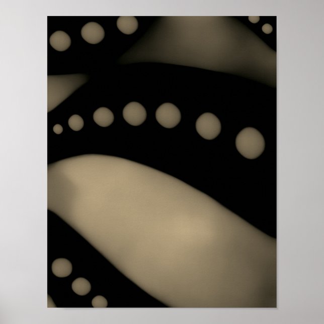 Schwarz/Weiß glatt - Poster (Leinwand Option) (Vorne)