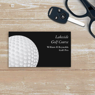 Schwarz-weiß Golf Pro Visitenkarte
