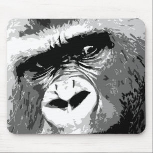 Schwarz-Weiß-Gorilla Mousepad