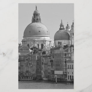 Schwarz Weiß Grand Canal Venedig Italien Reise Briefpapier