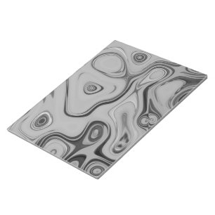 Schwarz-Weiß-Granit-Marmor-Farbkunst-Design Notizblock