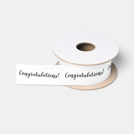 Schwarz-Weiß-Gratulationen an Ribbon Satinband