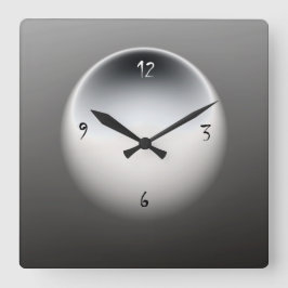 Schwarz/Weiß/Grau> Minimalistische Wall-Uhr Quadratische Wanduhr