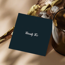 Schwarz-weiß-Grau-Qr-Code Quadratische Visitenkarte