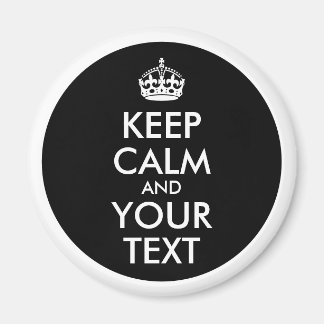 Schwarz-Weiß-Grenze Behalten Ruhe und Text Magnet