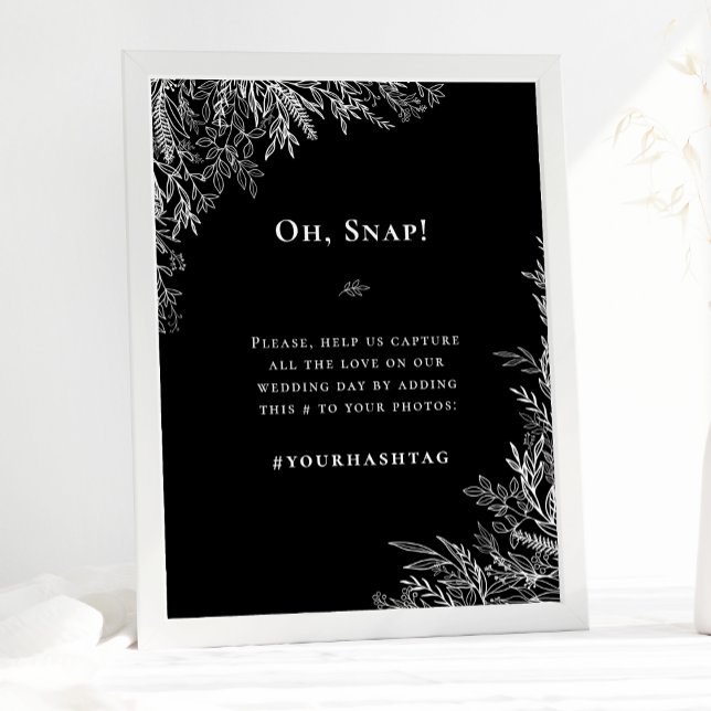 Schwarz-Weiß-Grün-Hochzeitstag Poster (Von Creator hochgeladen)