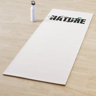 Schwarz Weiß Grüne Natur Yoga Mat Yogamatte