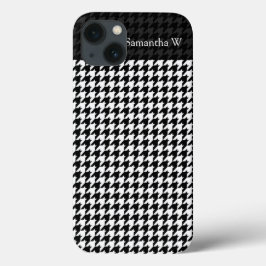 Schwarz/Weiß-Hahnentrittmuster Stilvoller Mode-Des Case-Mate iPhone Hülle