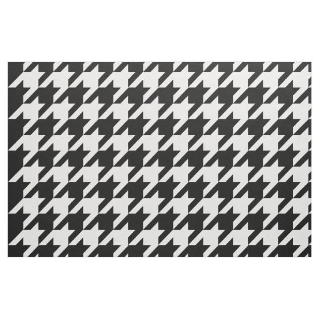 Schwarz-Weiß-Hahnentrittmuster-Stoffmuster Stoff (Fat Quarter (45,7 x 55,9 cm))