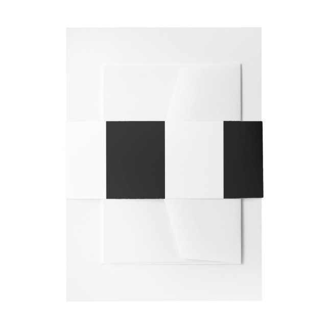 Schwarz-Weiß-Halbschrift und Halbgrafik Einladungsbanderole (Vorderseite Beispiel)