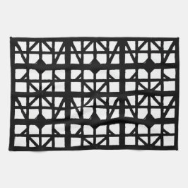 Schwarz-Weiß-Halbzeitschrift Geschirrtuch