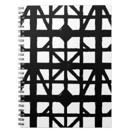Schwarz-Weiß-Halbzeitschrift Notizblock