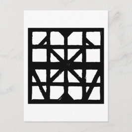 Schwarz-Weiß-Halbzeitschrift Postkarte