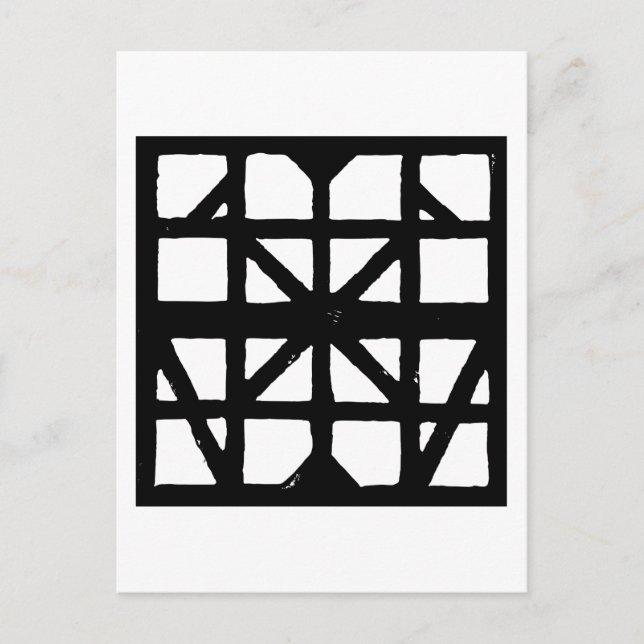 Schwarz-Weiß-Halbzeitschrift Postkarte (Vorderseite)