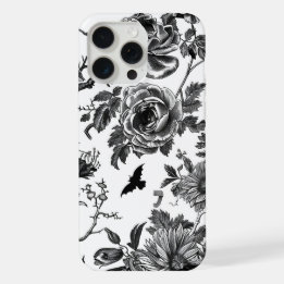 Schwarz-Weiß Halloween Case Optimiert iPhone 15 Pro Max Hülle