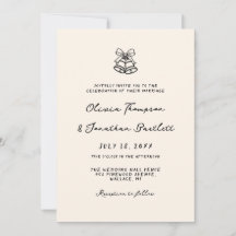 Schwarz-Weiß-Hand-Drawn-Quirky-Hochzeit