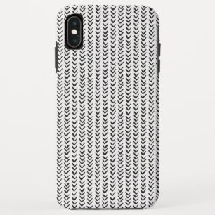 Schwarz-Weiß-Handgezogenes Kraut Case-Mate iPhone Hülle