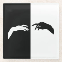 Schwarz-Weiß-Hands Moderne Kunst