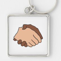 Schwarz-Weiß-Handshake Anti-Rassist
