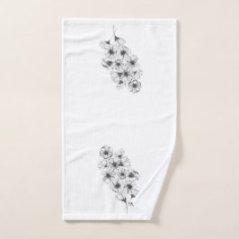 Schwarz-Weiß-Handtuch Handtuch