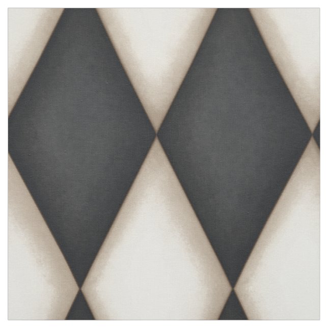 Schwarz-Weiß-Harlequin (groß) Stoff (Muster)