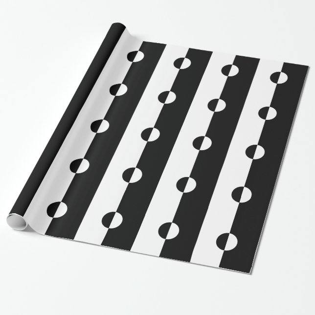 Schwarz & Weiß Harmonie Geschenkpapier (Ungerollt)